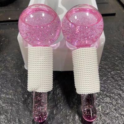 Custom New Mini Beauty Globes Roller Cooling Facial Ice Globes Face Massager