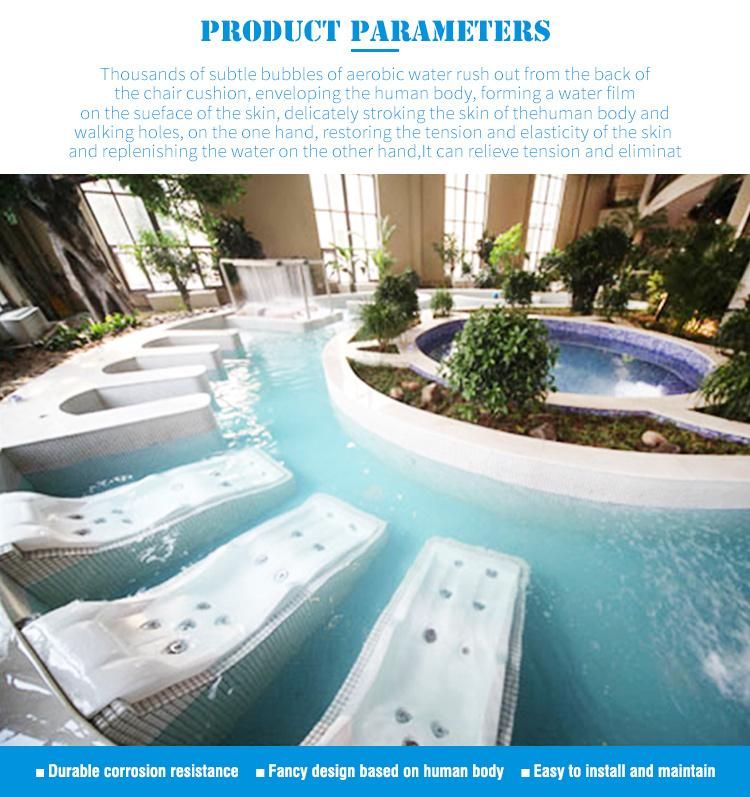 Swimming Pool SPA Acrylic Hydraulic Massage Bed