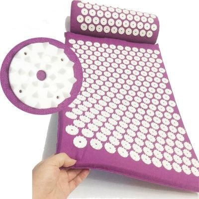 Folding Eco-Friendly Healthy Acupressure Mat and Pillow Set