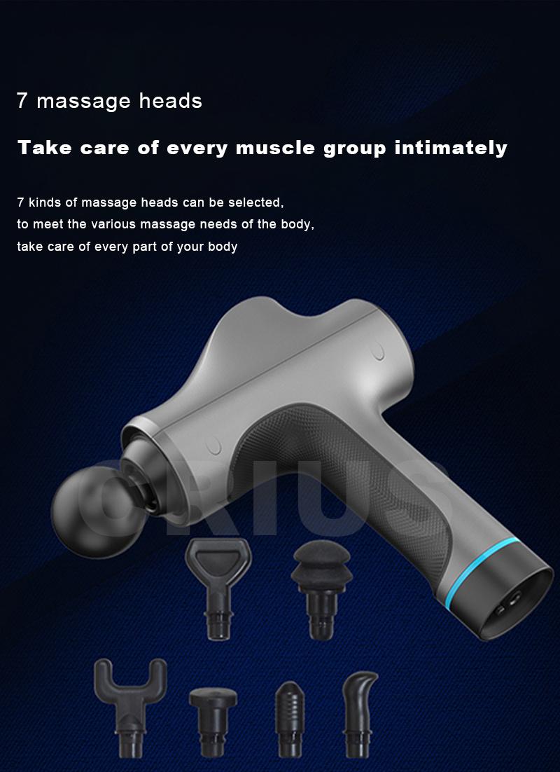 20 Speed Cordless Handheld Vibration Body Massager Muscle Massage Gun