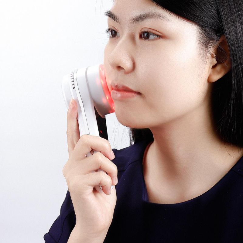 Rechargeable LED Hot Cold Hammer Skin Care Device Massager Anti-Aging Lifting Rejuvenation Facial Machine Skin Lifting Tighten