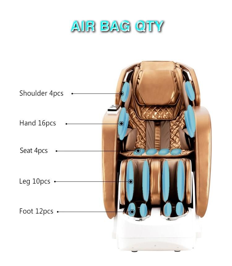 Cool Luxury Best Quality Full Body Air Bags Massage Chair 3D Zero Gravity