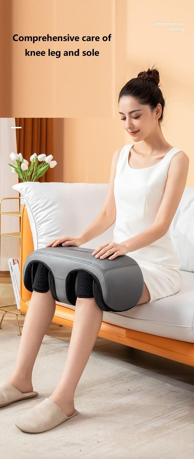 G63 Vibration Air Pressure Knee Health Care Pain Relief Electric Heating Knee Massager for Pain Relief