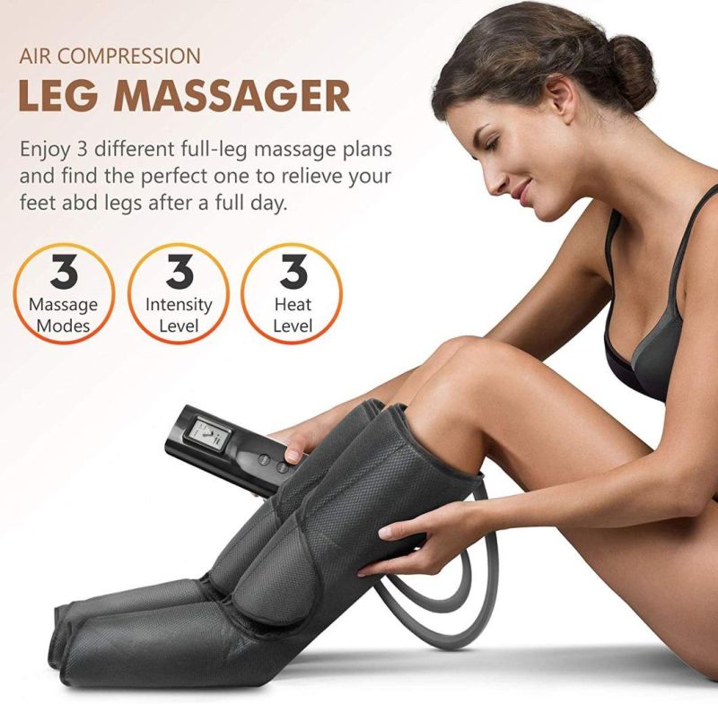 Therapy System Air Foot Leg Compression Massager with Three Levels of Intensity