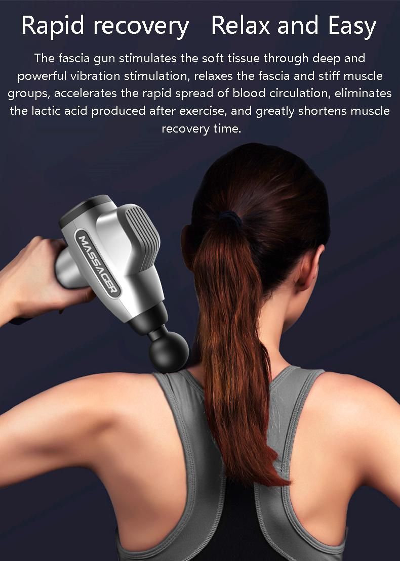 portable Handheld Body Deep Tissue Percussion Vibration Muscle Massager Gun