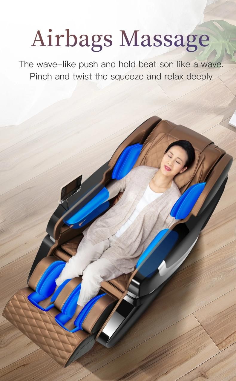 Luxury Micro Computer Patent Leather Retractable Shiatsu Foot Massage Chair