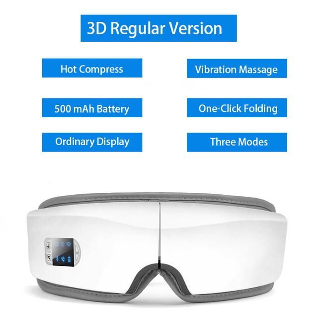 4D Smart Airbag Vibration Eye Massager Eye Care Instrumen Heating Bluetooth Music Relieves Fatigue and Dark Circles