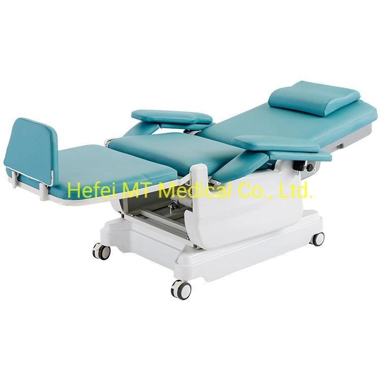 Mt Medical High Quality Electric Operating Motor Blood Donation Chair with Armrest and Hand Control