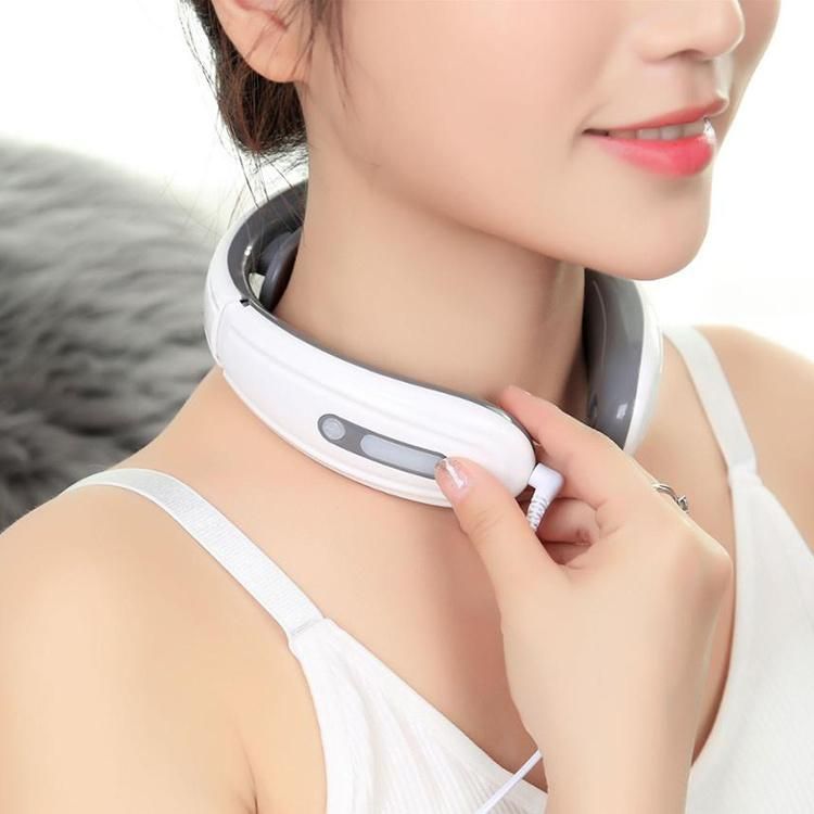 Smart Mini Electric Wireless 360 Infrared Physiotherapy Intelligent Neck Massager for Neck