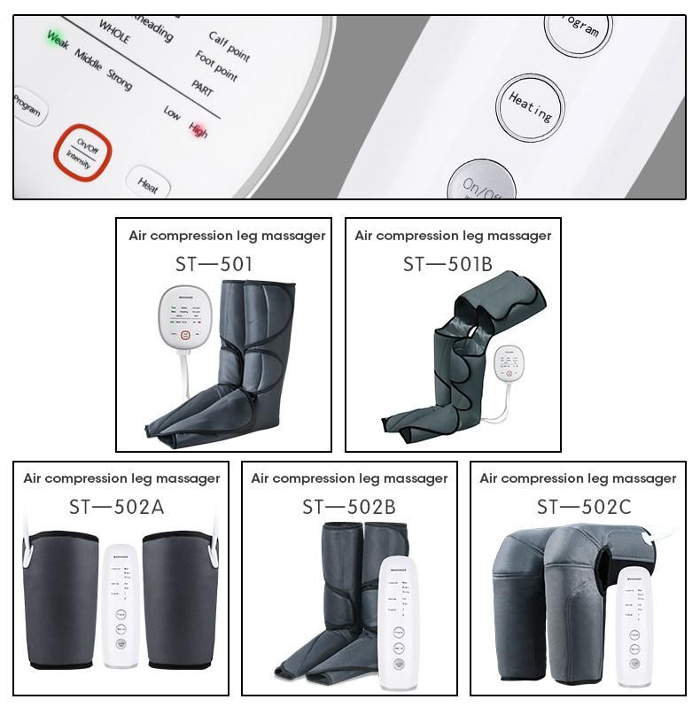 Calf Massager for Circulation and Relaxation with Heat Foot and Calf Massage Air Compression