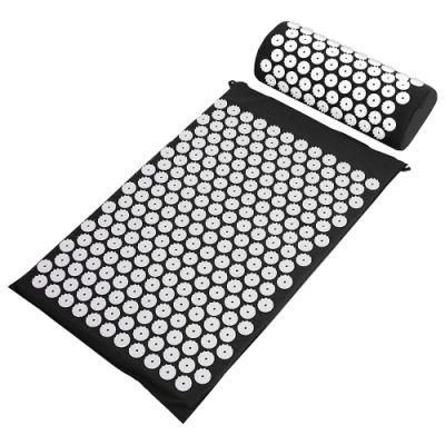 Drop Shipping Thicken Cotton Organic Body Foot Massage Acupuncture Shakti Mat Akupressurmatte Acupressure Mat and Pillow Set