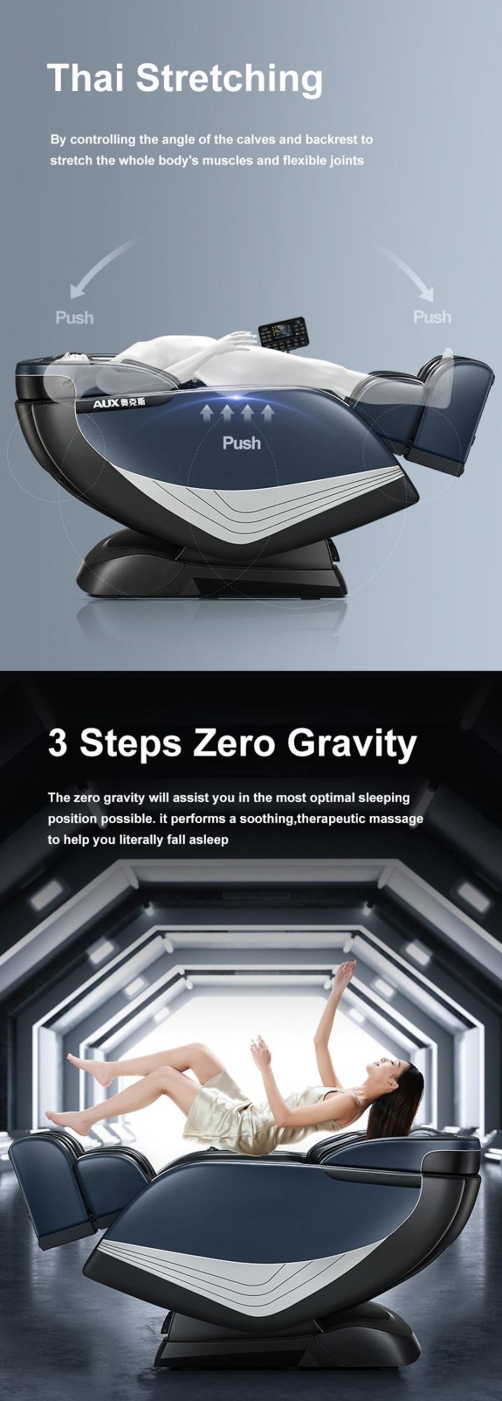 2022 3D Multifunctional Fauteuil De Massage Smart Luxury 4D Zero Gravity Electric Massagestoel Yoga Stretch SL Track Massage Chair