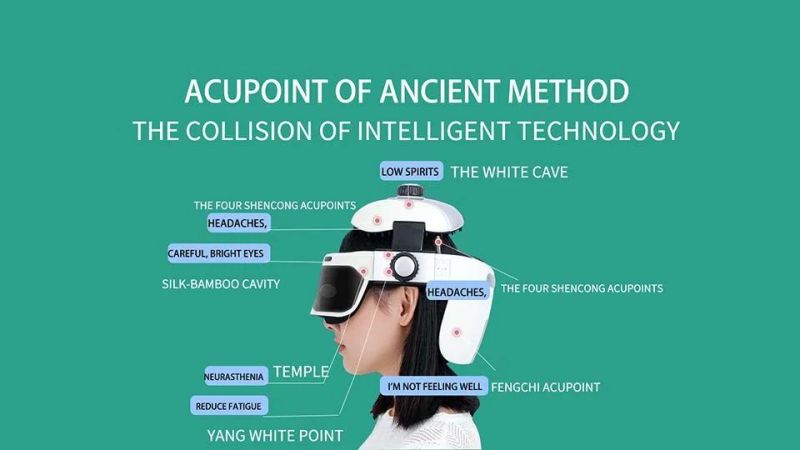 Innovative Virbrating Head Acupoint Massager Machine New Electric Portable Head and Eye Massager