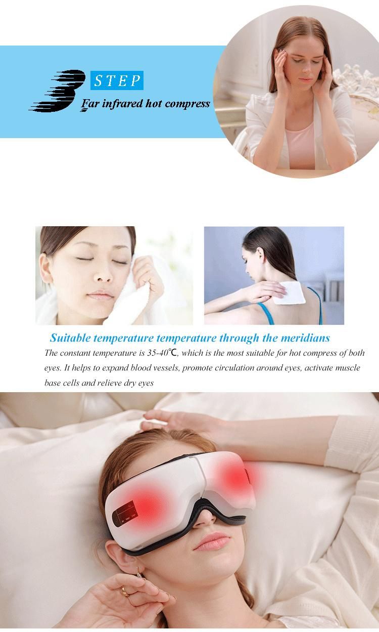 Electric Portable Massage Tool Vibration Therapy Heated Eye Massager