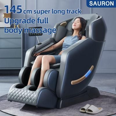 Sauron E300 Ai Smart Long Track SL Neck Back Body Massager PU Leather Massage Chair with 0 Gravity Recliner
