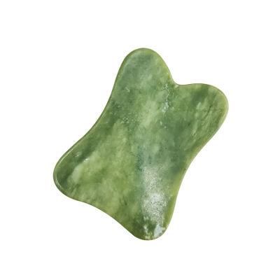 Natural Xiuyan Jade Facial Guasha Scraping Tools Dark Green Jade Guasha Board