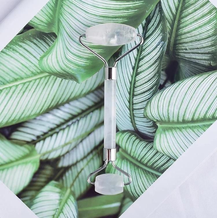 Jade Face Massager Tool Noiseless Quartz Jade Massage Roller