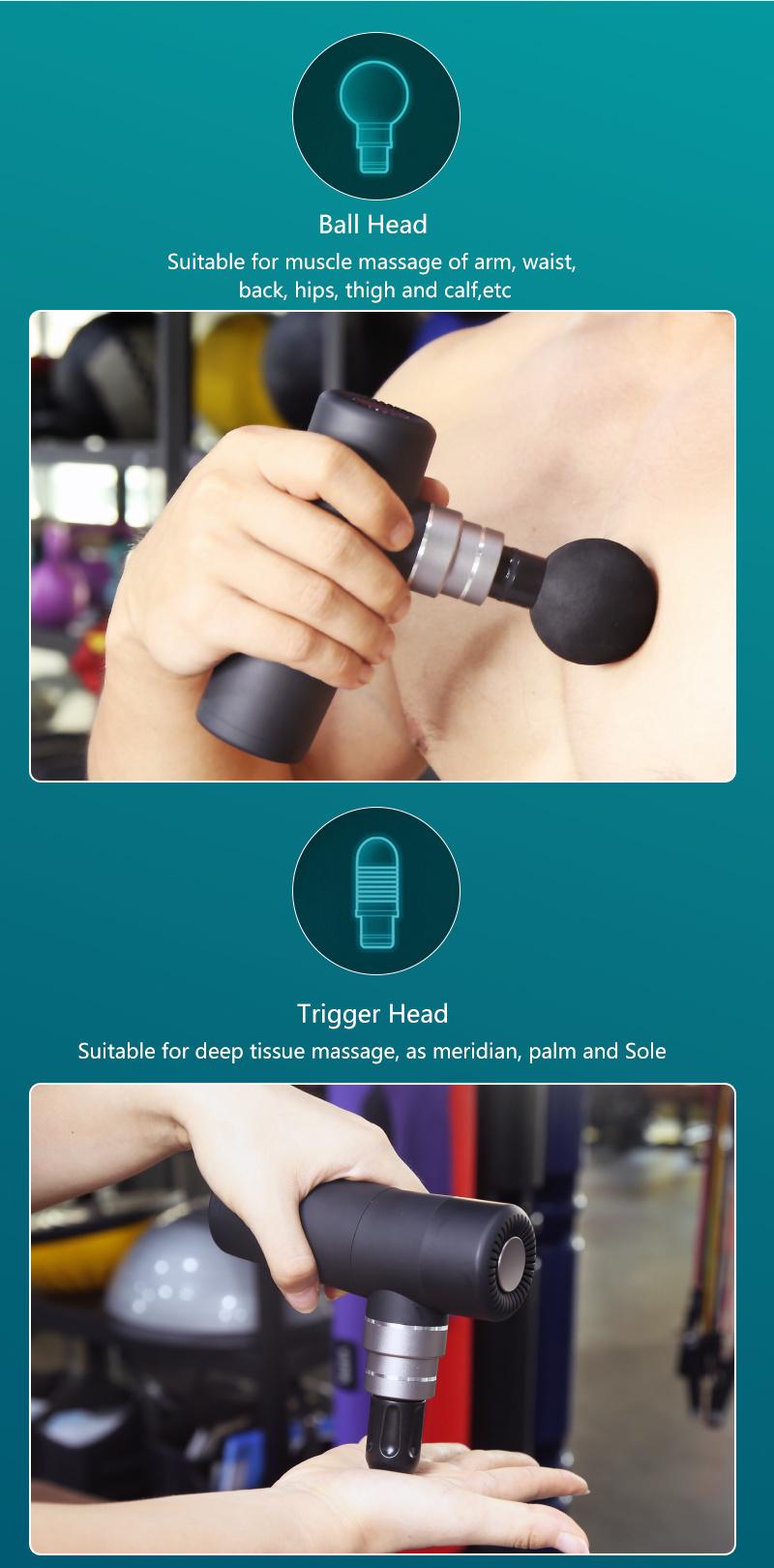 Massage Gun for Deep Tissue Fascia Gun Massager for Muscle Relief Neck Back Massage
