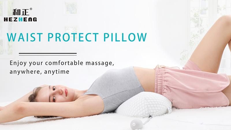 Inflatable Waist Massager Pillow Pain Relief Light Heating Therapy