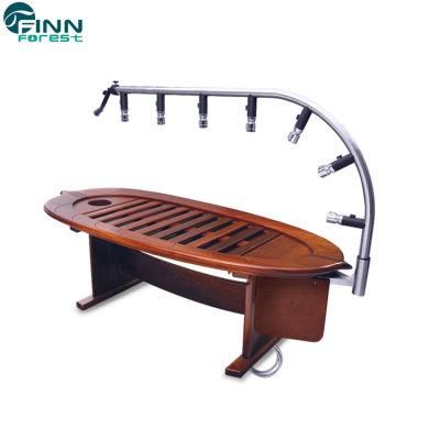 Wooden and Stainless Steel Salt Bath SPA Massage Water Bed