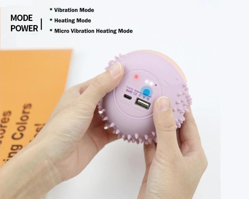 2022 New Gift Electric Vibration Mini Hot Compress Body Massager