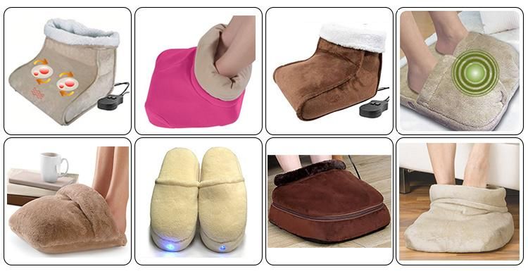 Electric Vibration and Heating Feet Warmer / Body Care Foot Massage Shoes
