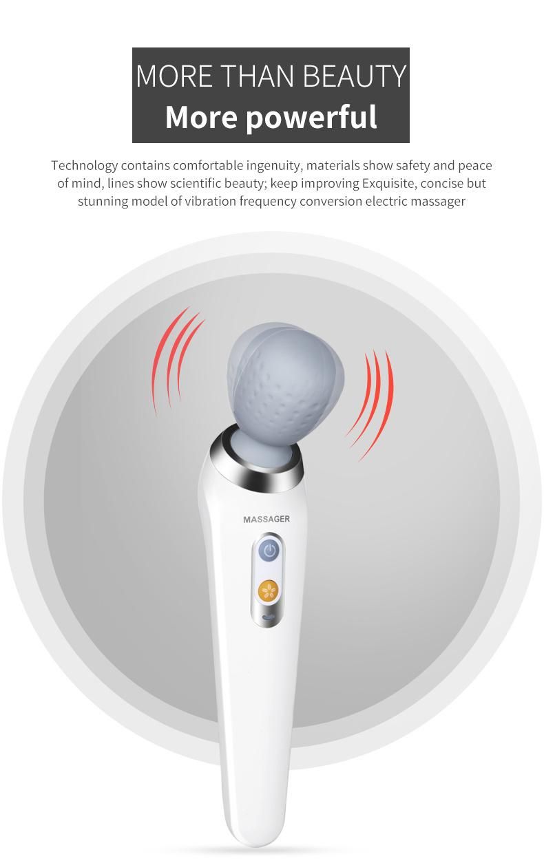 Simple Ergonomic Stype Wireless Mini Hand-Held Body Massage Stick