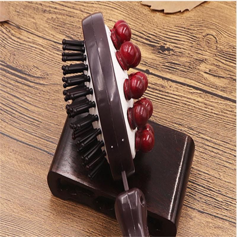 Wooden Double Head Massage Hammer Multifunctional Massage Stick