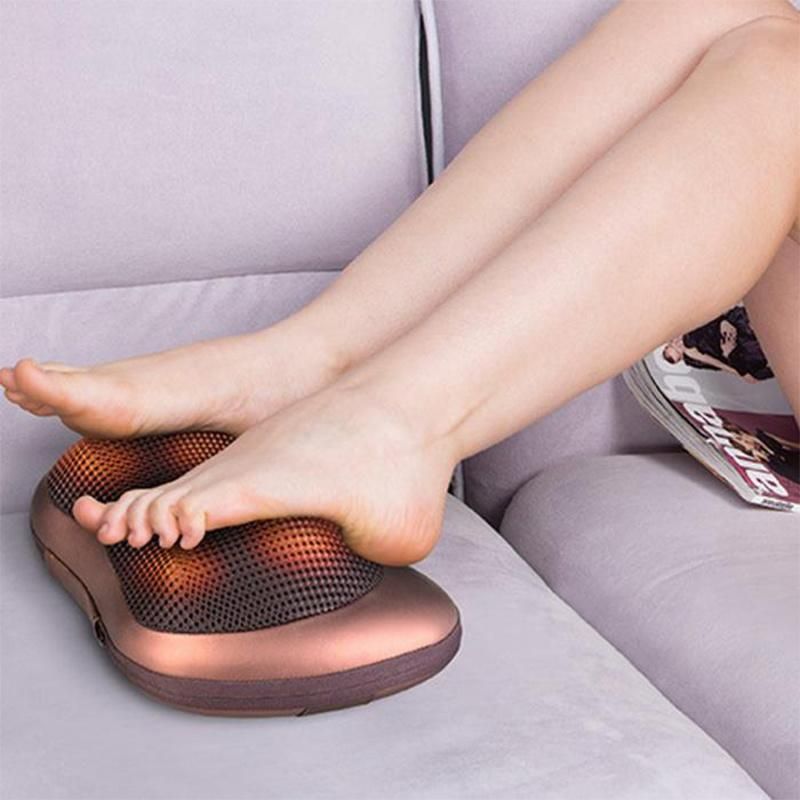 High Quality Hot Sale Handheld Massager Shoulder Shiatsu Neck Massager Car Home Massage Pillow with Heating