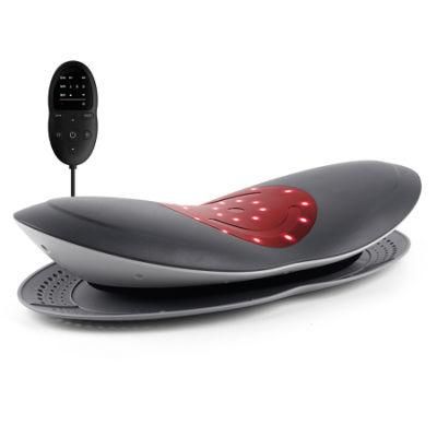 Inflated Back Stretcher, Vibration Massage with Heat, Back &amp; Sciatica Pain Relief Electric Lumbar Massager