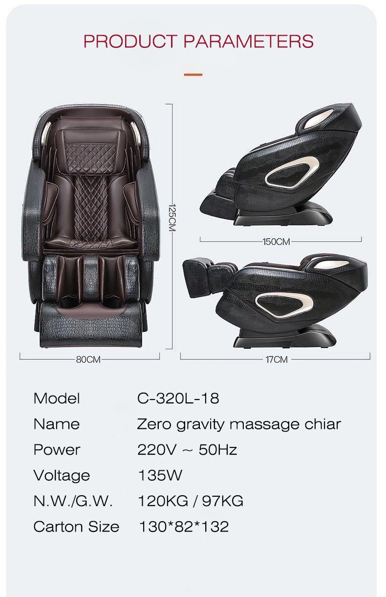 4D Zero Gravity Electric Foot Relax Massage Chair for Massage