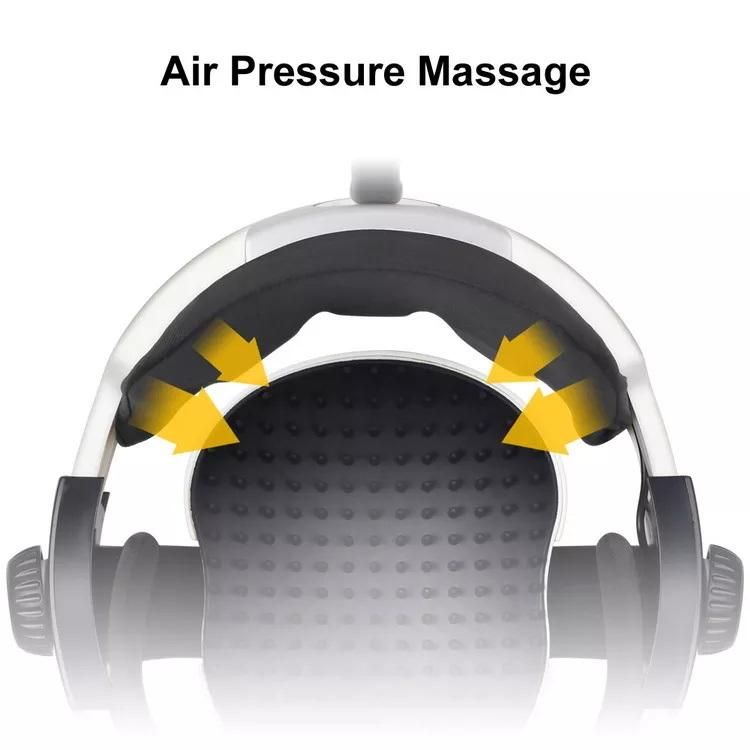 Electric Dual Vibrating Automatic Air Pressure Head Massager Helmet Head Massage