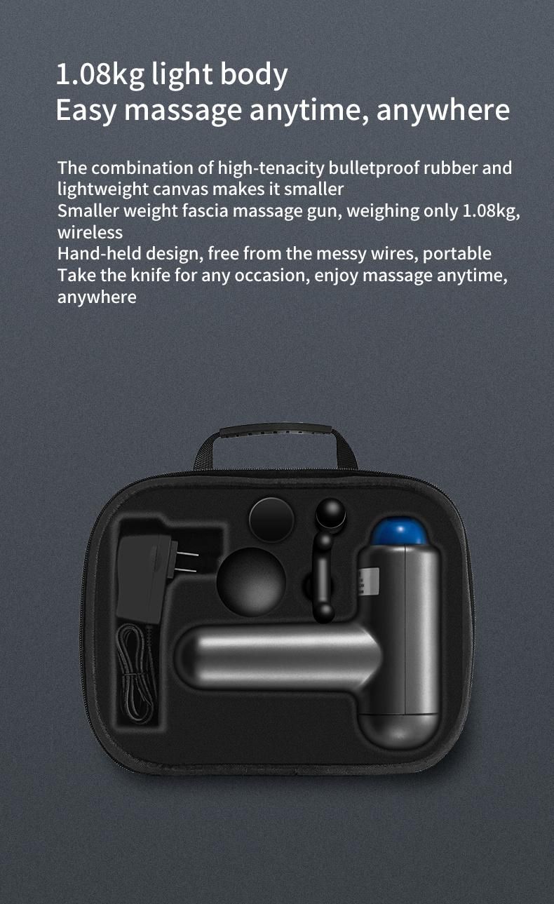 Handle Mini Vibration Body Massage Gun Portable 6 Gear Adjustments Fascia Gun