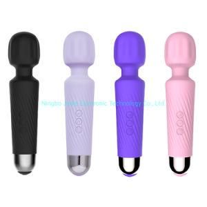 Valleymoon USB Rechargeable 100% Waterproof Silicone Vibrator AV Magic Sex Wand for Women Sex Toys