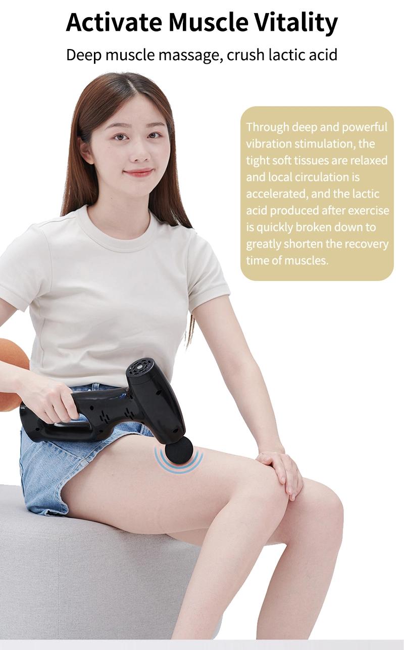 Low MOQ Portable Powerful Facial Gun Massager Body Handheld Booster Massage Gun 2020 Deeply Massage The Musles Fascia Gun
