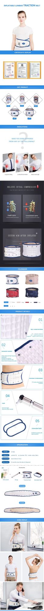 China Factory Directly Supply Waist Device Protect Lumbar Support Belt