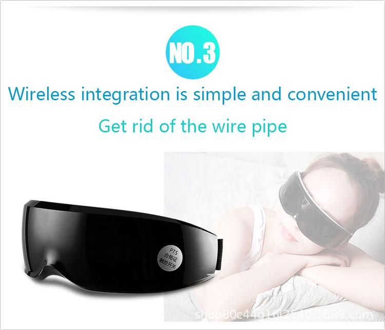 High Quality Rechargeable Wireless Air Pressure Relax Eye Massager Electric Music