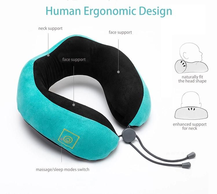 Electric Battery Operated Vibration Massager / Travel Neck Pillow
