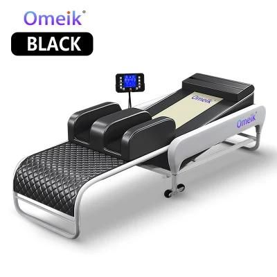 Wholesale Cheap Korea Electric S-Shape Track Half Body Jade Roller Thermal Heating Spine Care Massage Bed with Bluetooth Music