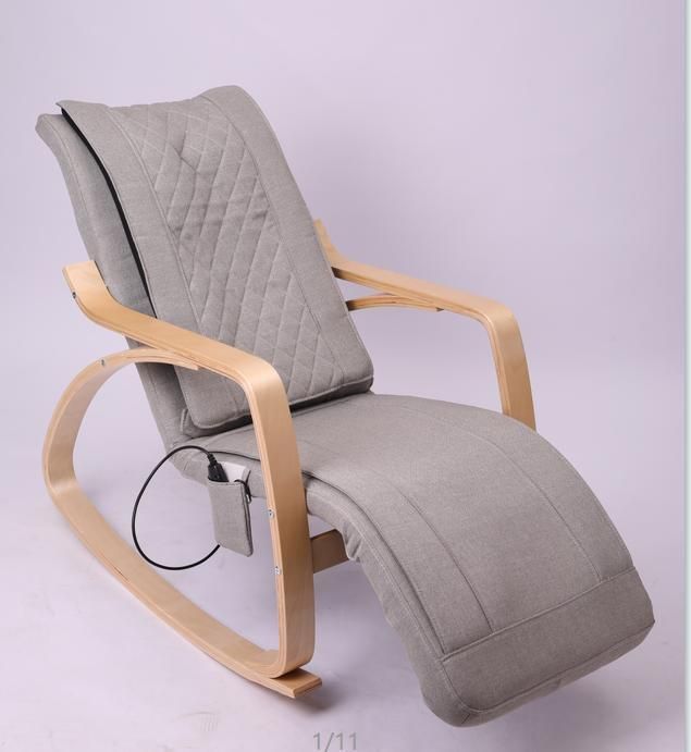 Sauron Q6yl Shiatsu Rocking Wooden Massage Chair
