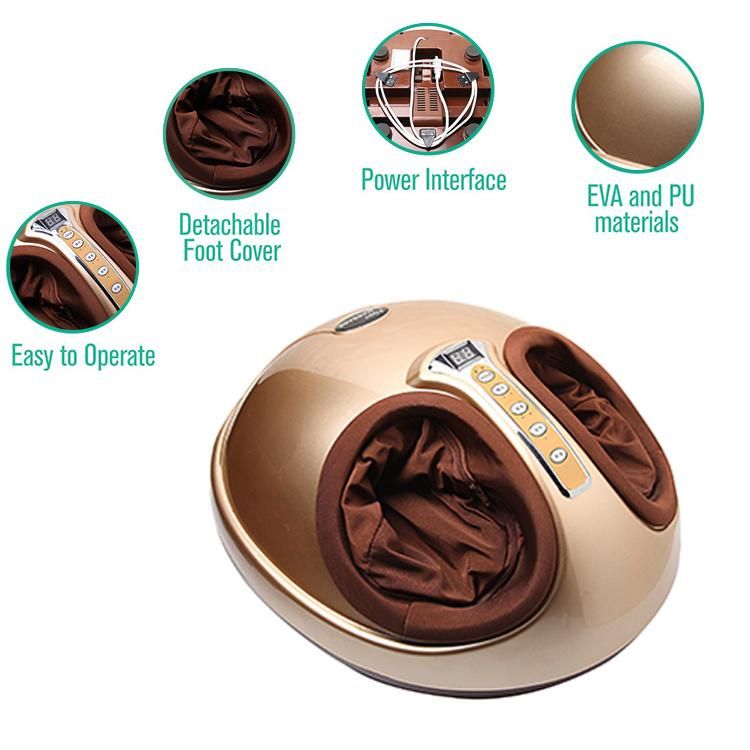 Health Care Air Pressure Foot Massager with Heating Airbag Kneading