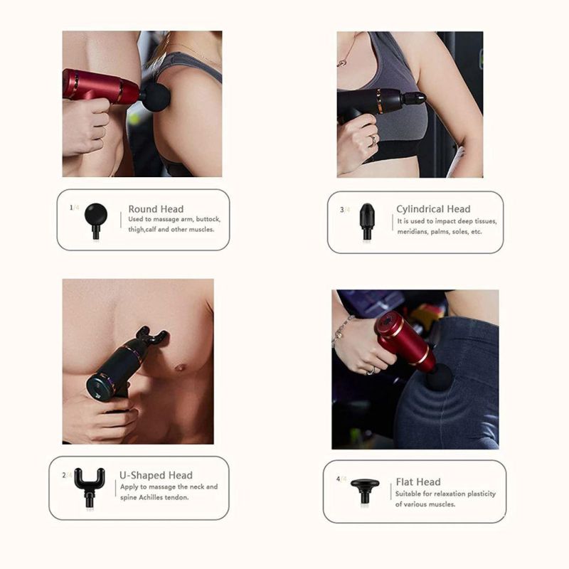 All-New 4th Generation Percussive Therapy Deep Tissue Muscle Treatment Massage Gun Back Massager