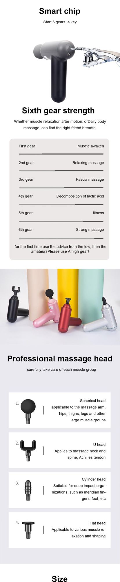 Minimize Muscle Soreness Massage Gun with USB Charger