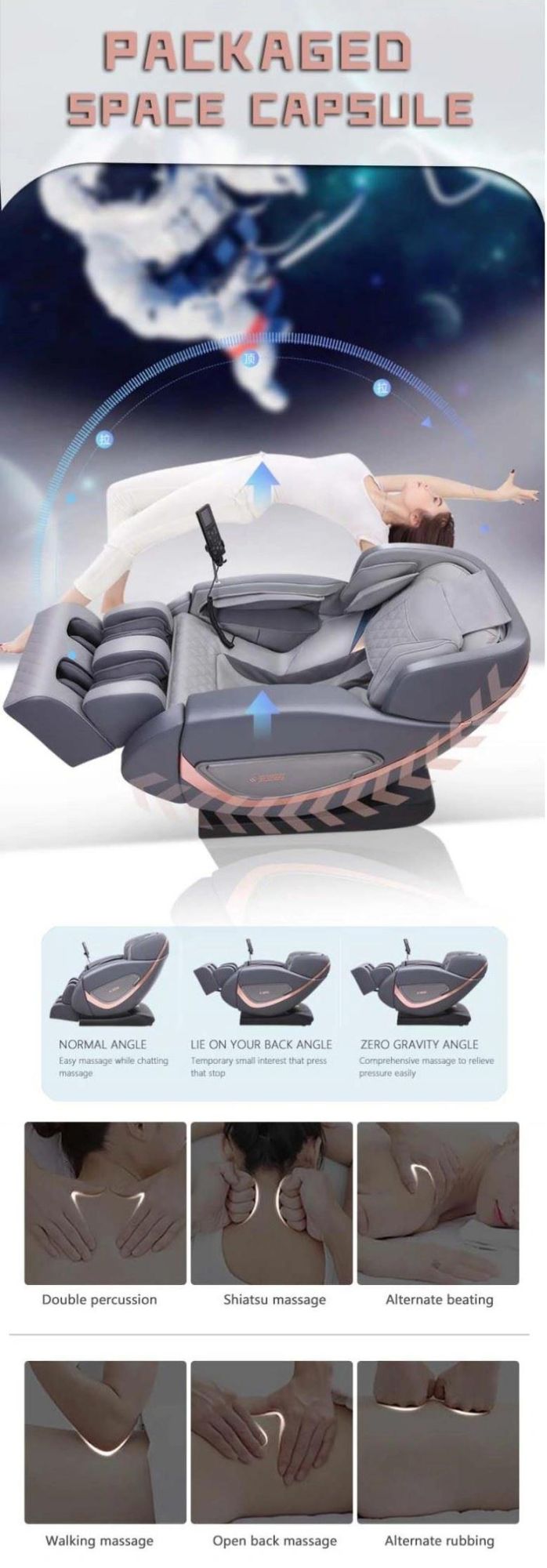 Innovative Body Gravity Massage Chair Sofa Electric Colorful Luxury Office Massage Chair for Full Body