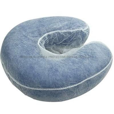 Wholesale Custom U Shape Disposable Face Rest Cradle Neck Pillow Case Cover for SPA