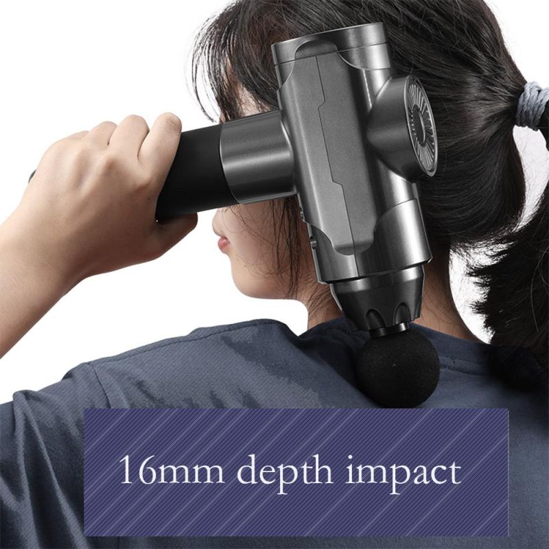 Patent Sports 30 Speed Powerful Massage Gun Handled Percussion Deep Tissue Muscle Electric Booster Massage Gun Portable Manufacturer Price