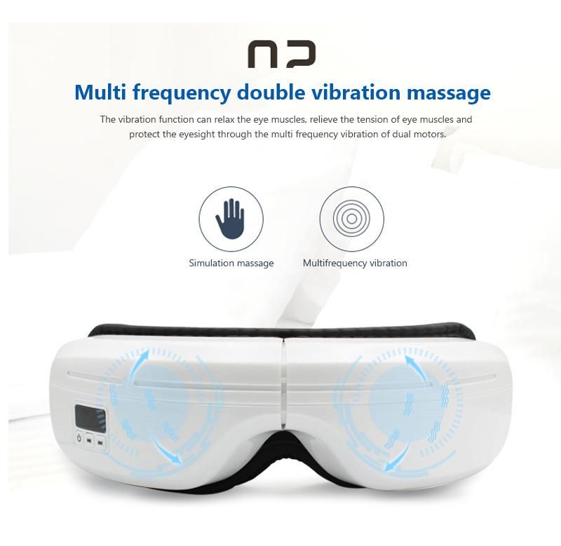 OEM Wireless Eye Massager Music Vibration Smart Eye Massager Glasses