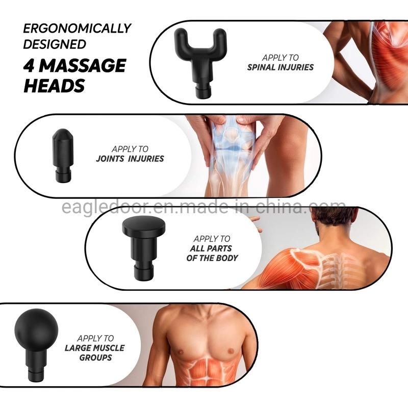 20 Speed Massage Gun Muscle Massager Muscle Pain Management After Training Exercising Body Relaxation Slimming Shaping Pain Relief