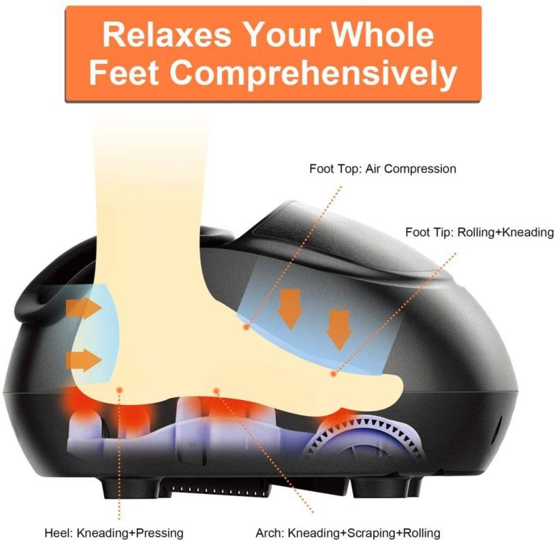 Tahath Foot Massager with Heat, Shiatsu Deep Kneading, Squeeze, Relieve Foot Discomforts From Plantar Fasciitis