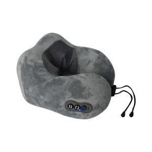 Custom Logo Travel Cordless 3D Kneading Shiatsu Neck U Shaped Pillow Massager for Heat